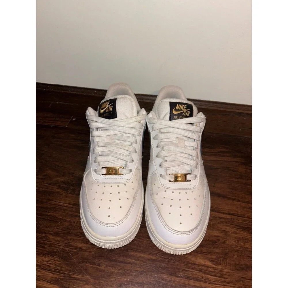 Nike Air Force 1 Low White Gold Sneakers